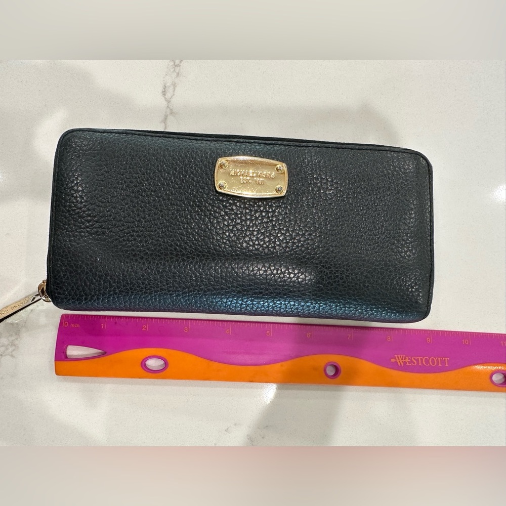 Michael Kors Black Pebble Wallet- Full Size